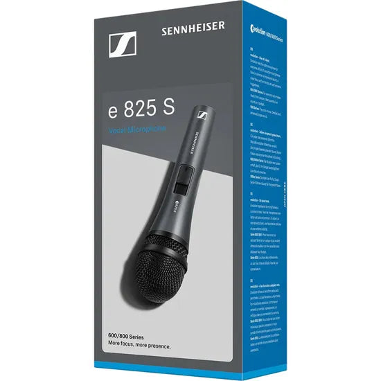 Microfone Sennheiser E825-S Dinâmico Cardióide