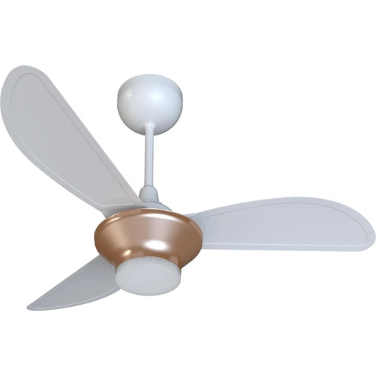 Ventilador de Teto Ventisol 3 Pás Branco/Bronze Bivolt