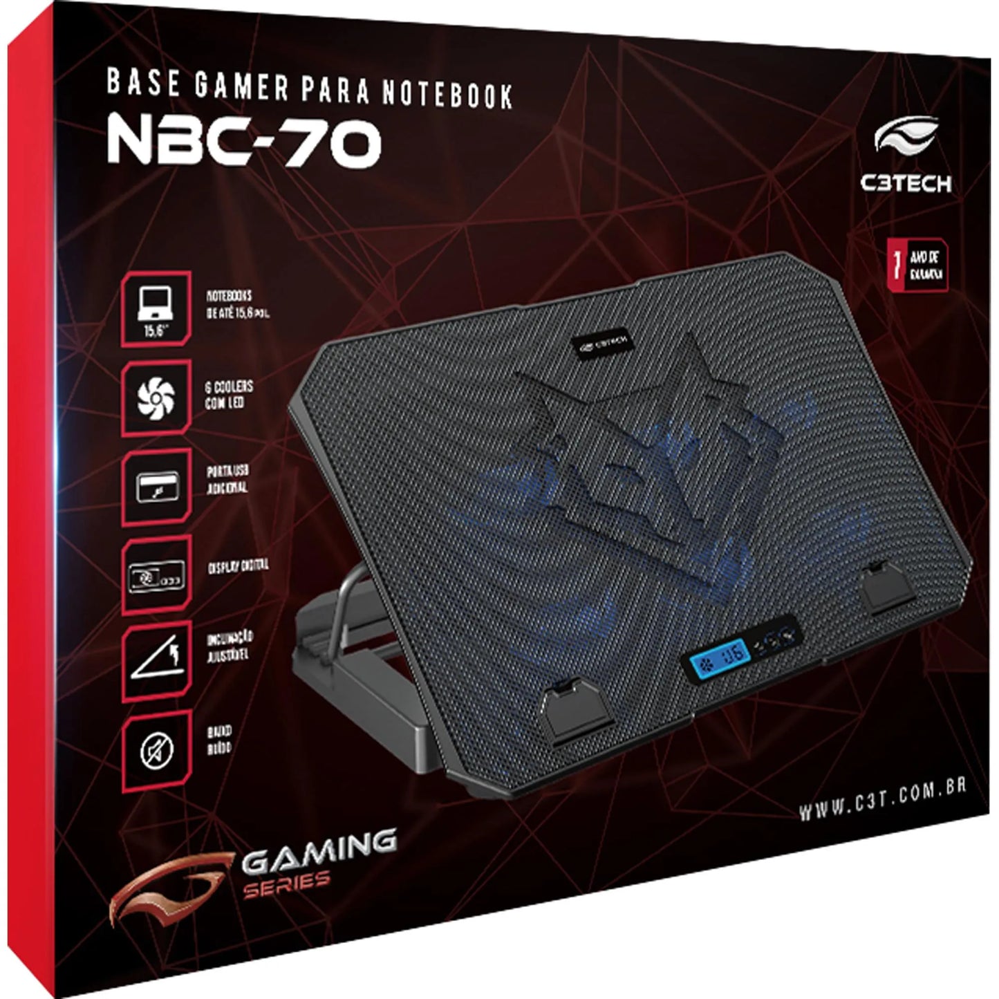Suporte Para Notebook NBC-70BK C3Tech