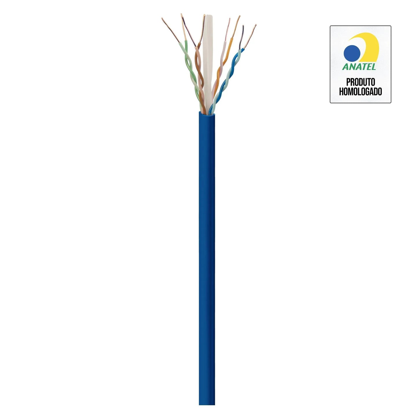 Cabo de Rede CAT6 305m Fortrek FK 510C CMX Azul - CX / 305