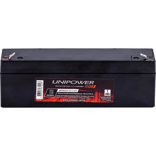 Bateria Estacionária Selada 12V 2,3Ah VRLA UP1223 Unipower