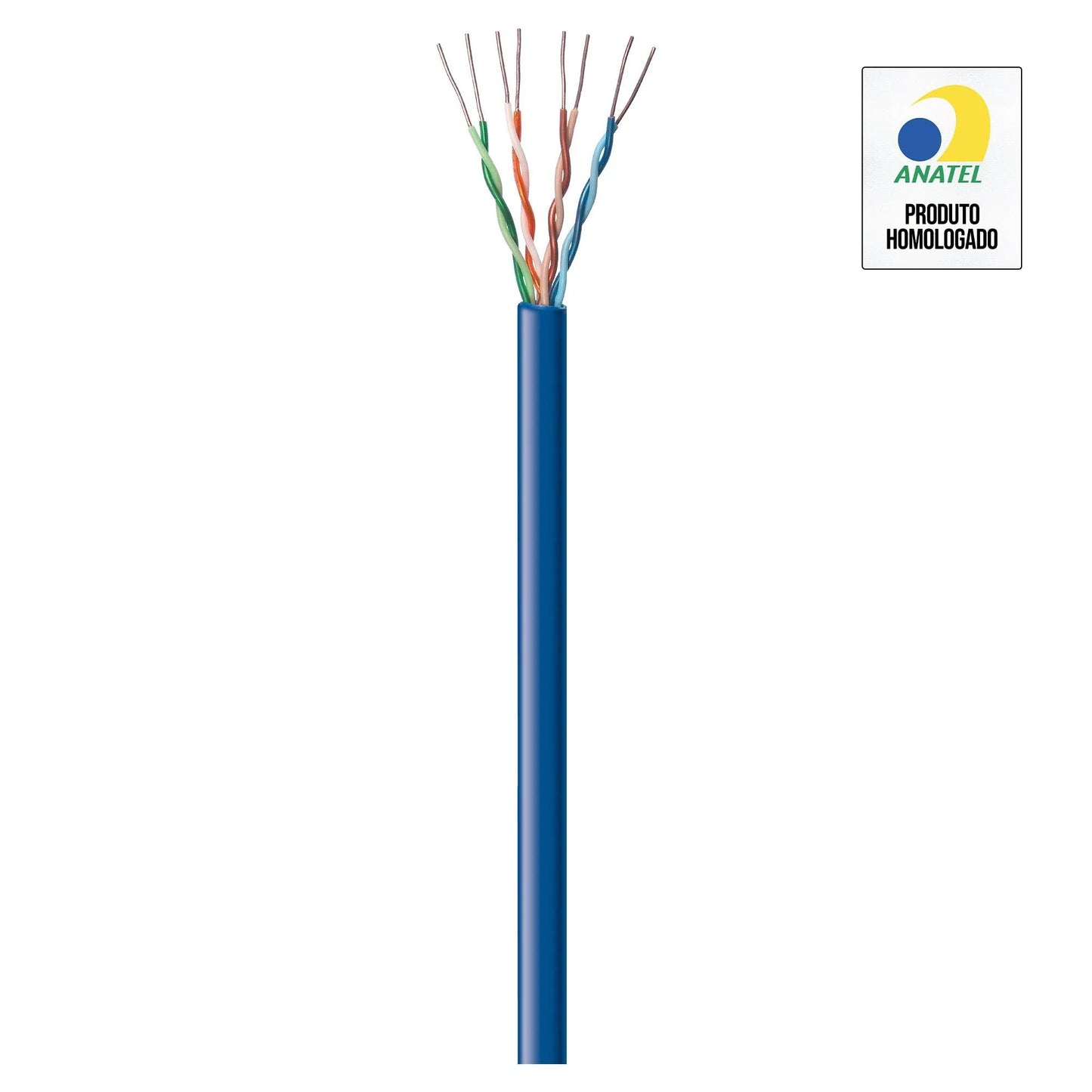 Cabo de Rede CAT5e 305m Fortrek FK 500C CMX Azul - CX / 305