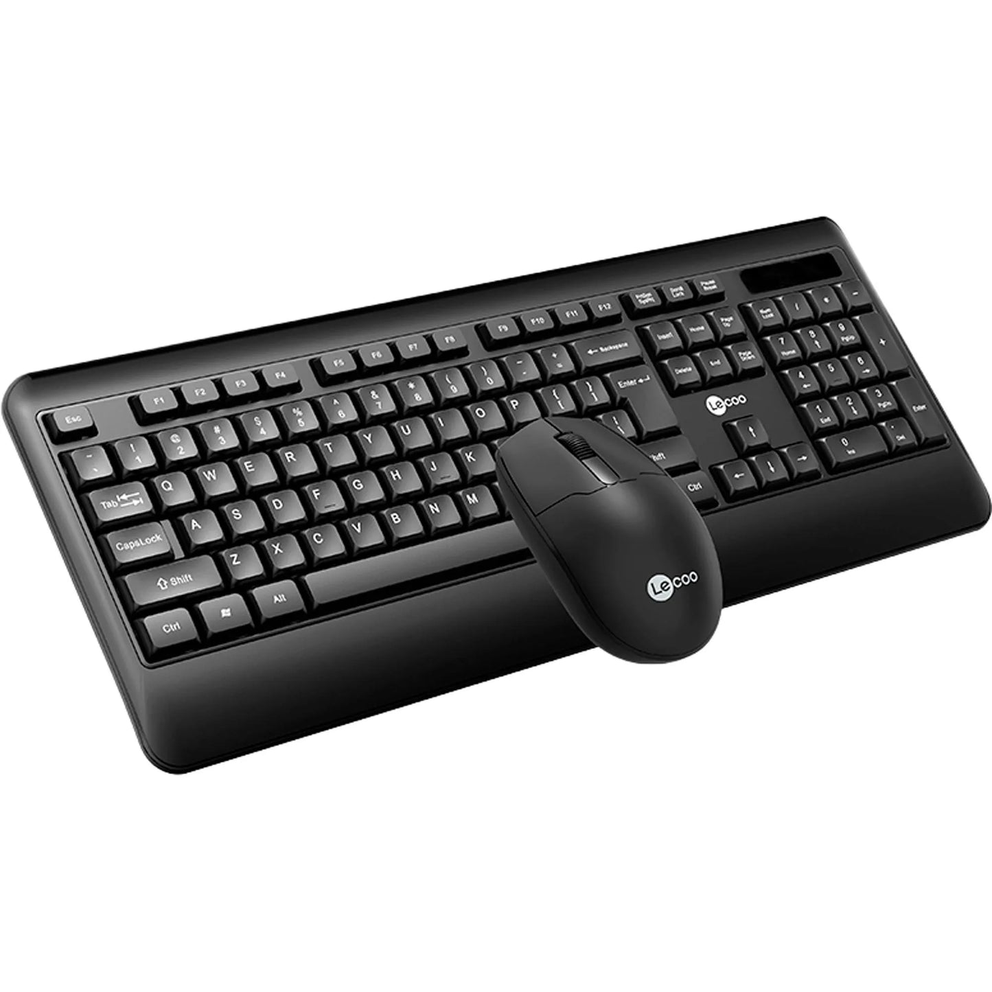 Kit Teclado e Mouse Lecoo KW202 Sem Fio Preto