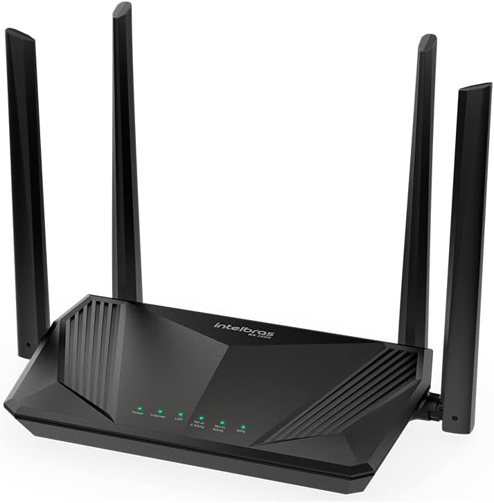 Roteador Wi-Fi 6 Dual Band RX 1500 Preto Intelbras
