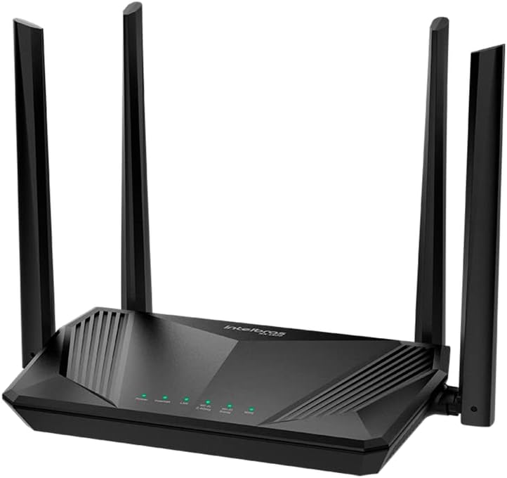 Roteador Wi-Fi 6 Dual Band RX 1500 Preto Intelbras