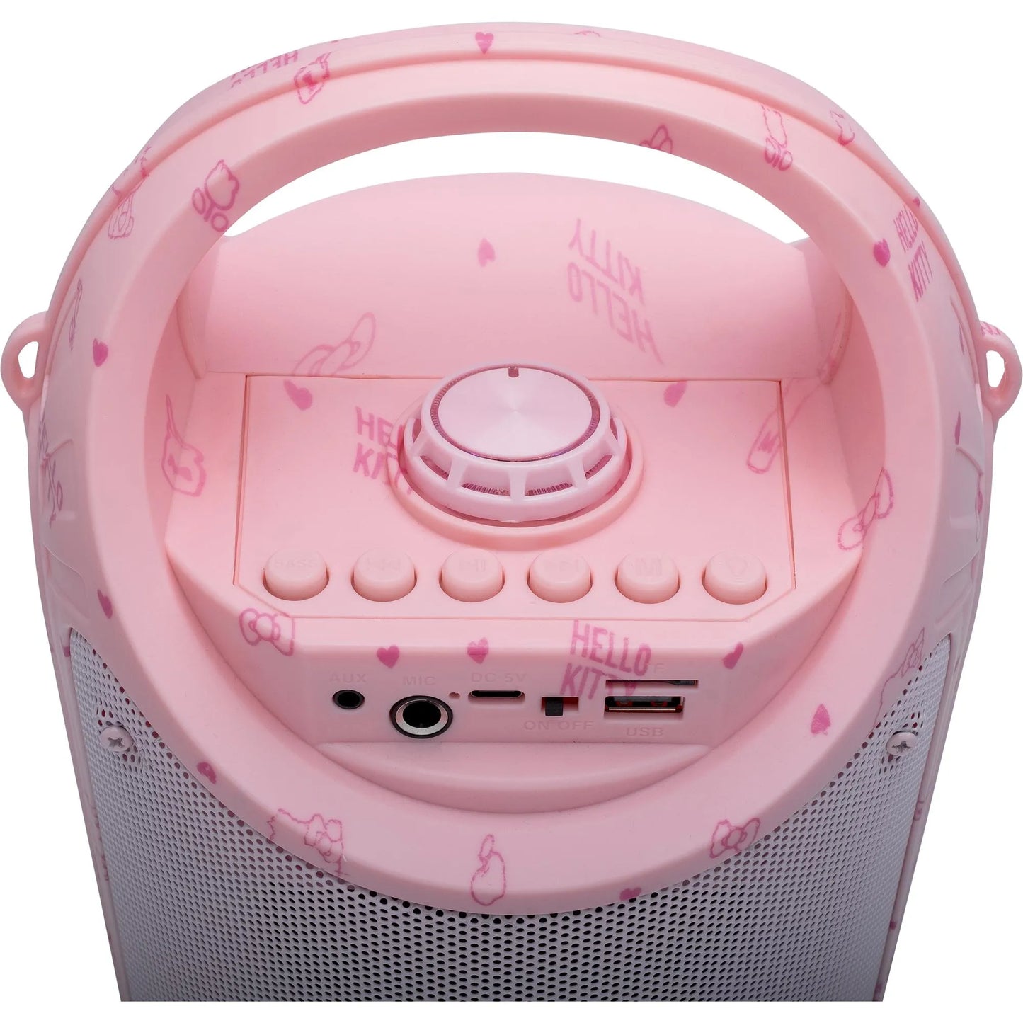 Caixa de Som Com Microfone Letron Hello Kitty 60w Rosa