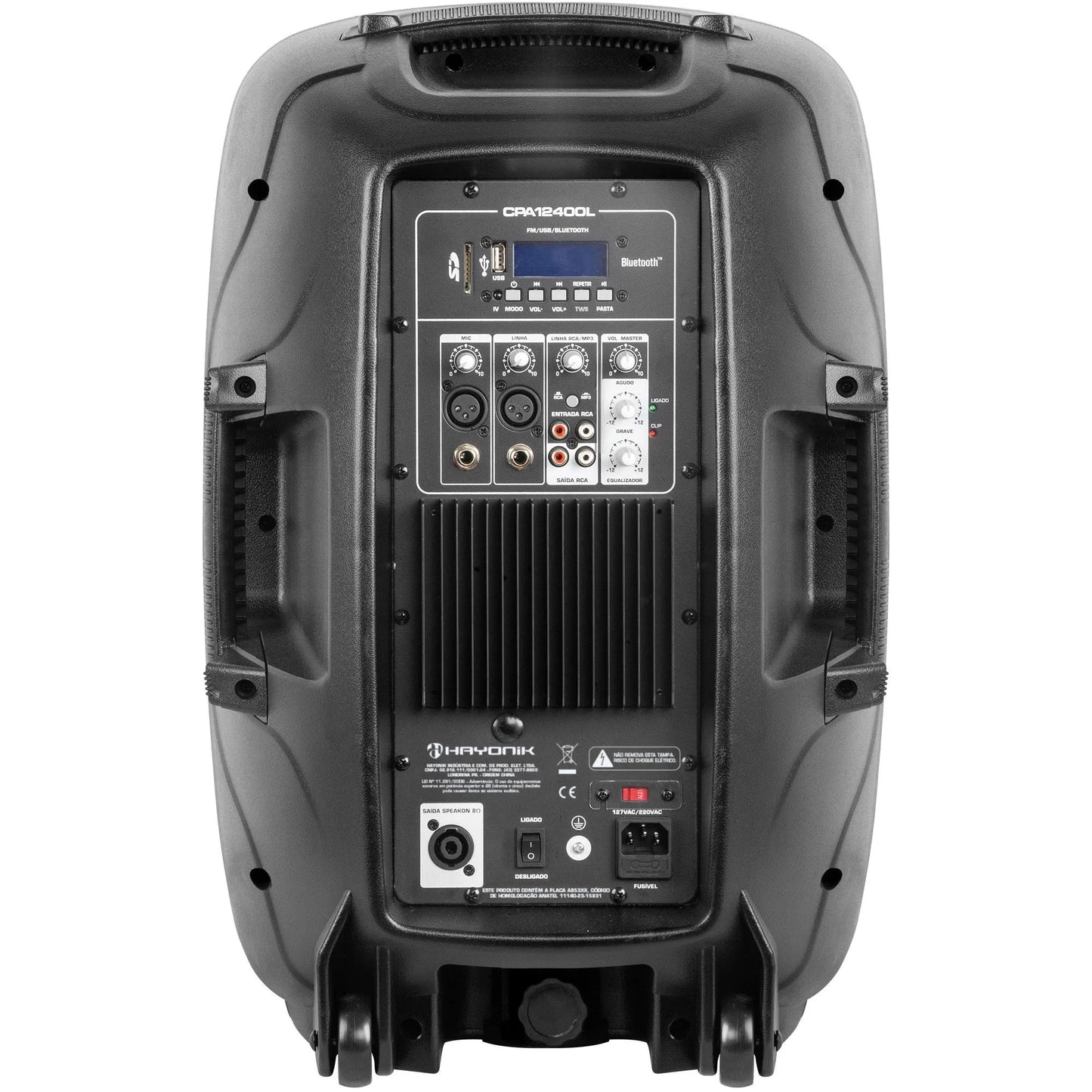 Caixa Acústica Ativa Hayonik CPA-12400L 400W Bluetooth Preta