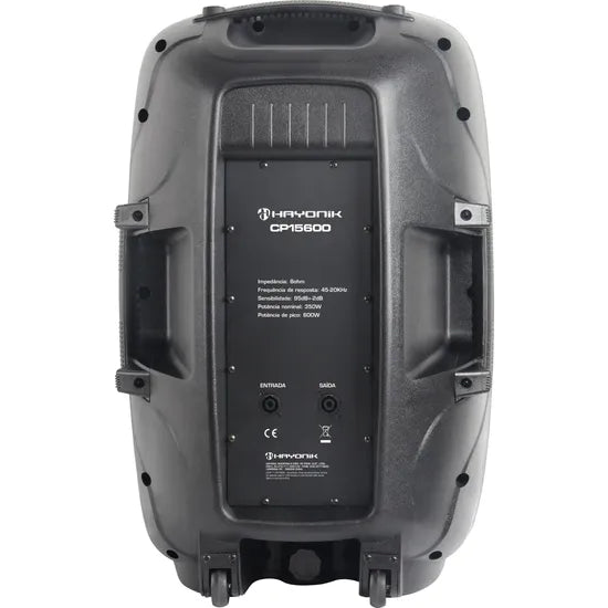 Caixa Acústica Passiva Hayonik CP-15600 600W Preta